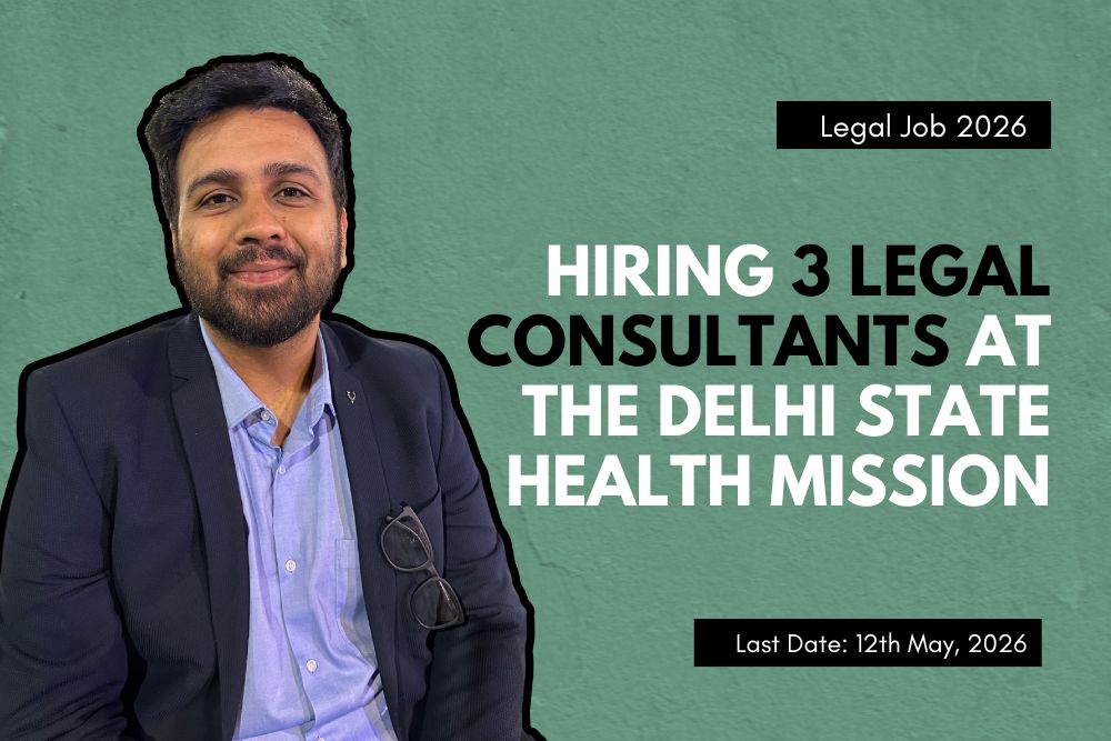 Delhi State Health Mission (DSHM) invites online applications from eligible candidates for engagement to Legal post purely on contractual basis under different health programme