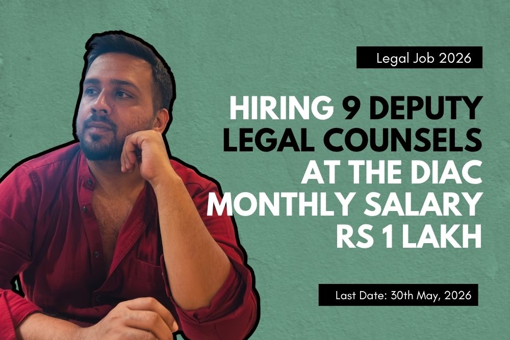 Online applications are invited from lawyers who fulfil the Essential Qualifications and other eligibility conditions for filling up of 09 (Nine)* anticipated vacancies arising during the year 2026 for the posts of Deputy Counsel, purely on contractual basis, at the Delhi International Arbitration Centre, S-Block, High Court of Delhi