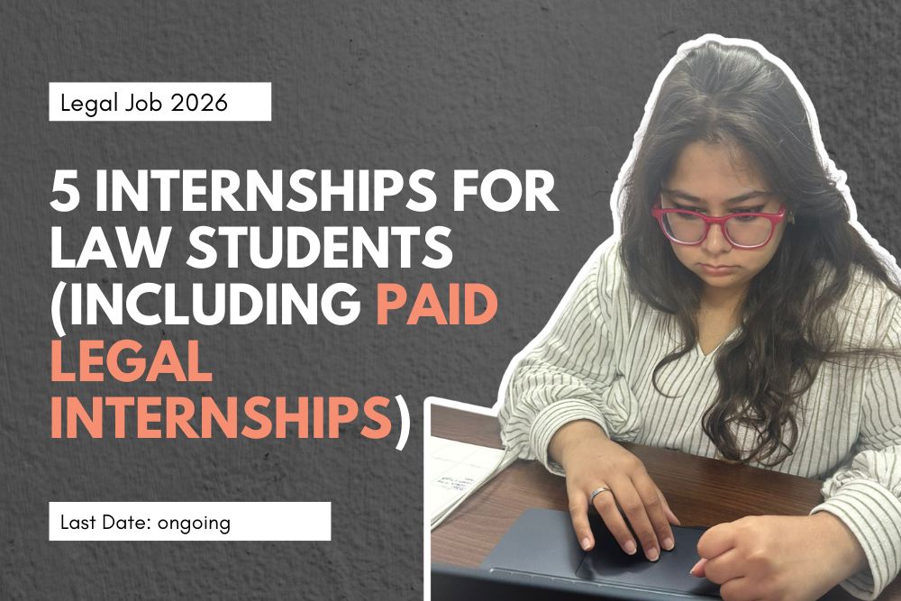 5 Legal Internships for Law Students (Including Paid Internships) under JioSaavn, AOR, Yantra Packs, Member of Parliament, and 𝐓&𝐑 𝐋𝐚𝐰 𝐎𝐟𝐟𝐢𝐜𝐞𝐬 [Legal Internships 2026]