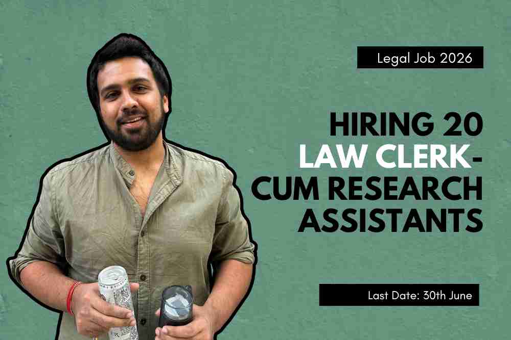 Hiring 20 Law Clerk-cum Research Assistants in the Office of the Advocate General