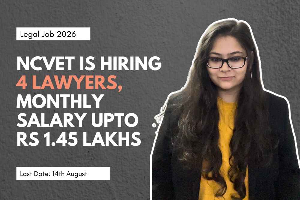 National Council for Vocational Education and Training is Hiring 4 Lawyers | Monthly Remuneration upto Rs 1.45 Lakhs [Legal Jobs 2026]