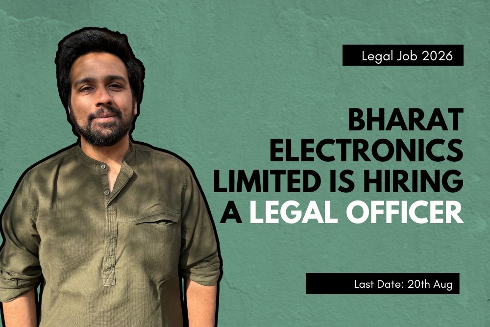 Bharat Electronics Limited, a Navaratna Company and India’s premier Professional Electronics Company requires the Legal officer for its Central Services Division of Bengaluru Complex on Permanent Basis.
