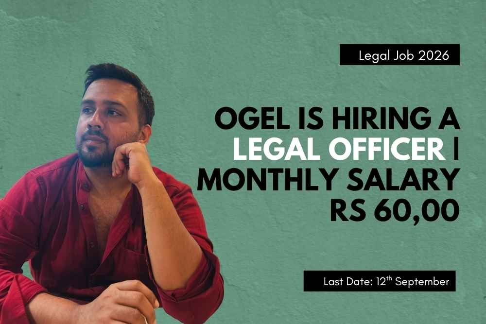 OIL Green Energy Limited is Hiring a Legal Officer | Monthly Remuneration Rs 60,000 [Legal Jobs 2026]